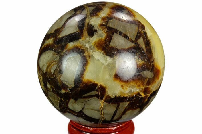 Polished Septarian Sphere - Madagascar #122902